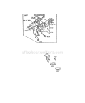 Key Panel Diagram and Parts List for 170402-2102-01  Briggs and Stratton Engine